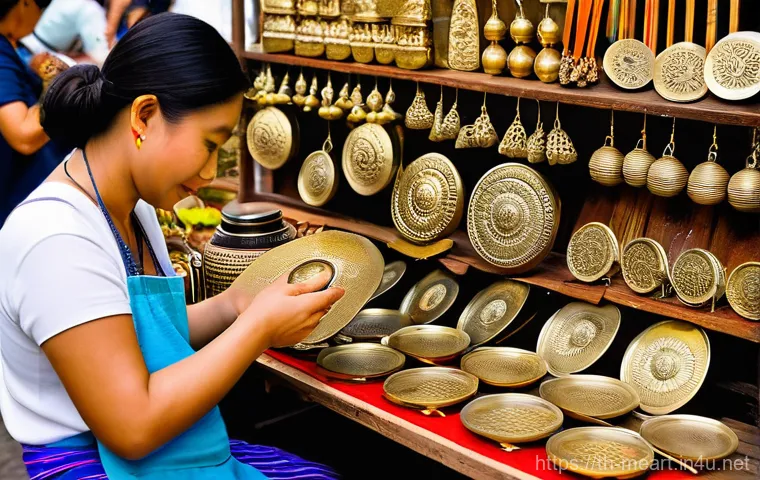 황동 세공 기초 - **Prompt 1: Focused Crafter at Work**
    A focused young Thai female artisan, modestly dressed in a...